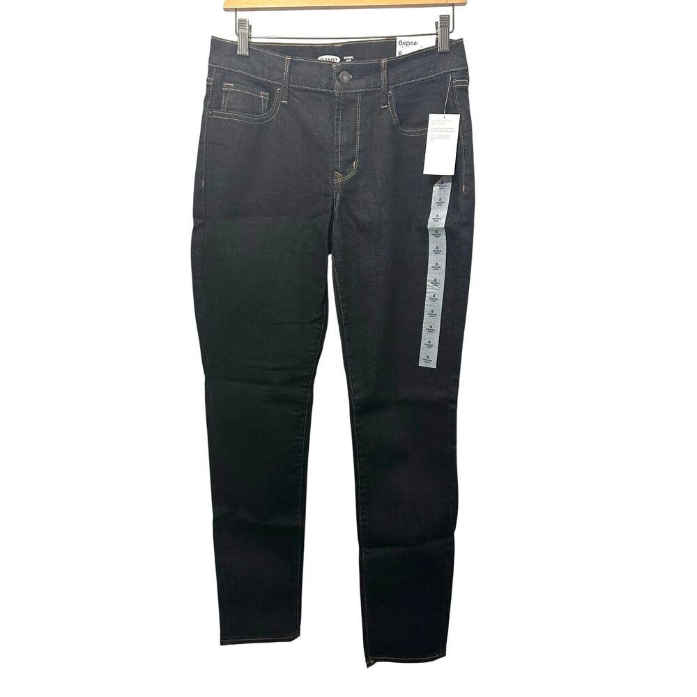 Old Navy Womens Original Skinny Jeans Size 8 Blue Dark Wash NEW NWT